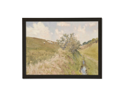 Sheep on the hill Print