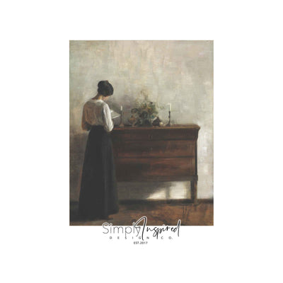 The Reading Lady Print