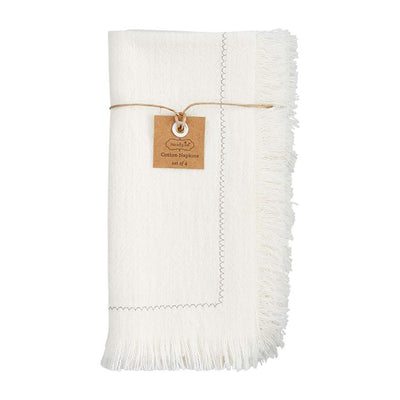 Fringe Stitching Napkins Set of 4