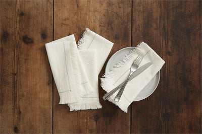 Fringe Stitching Napkins Set of 4