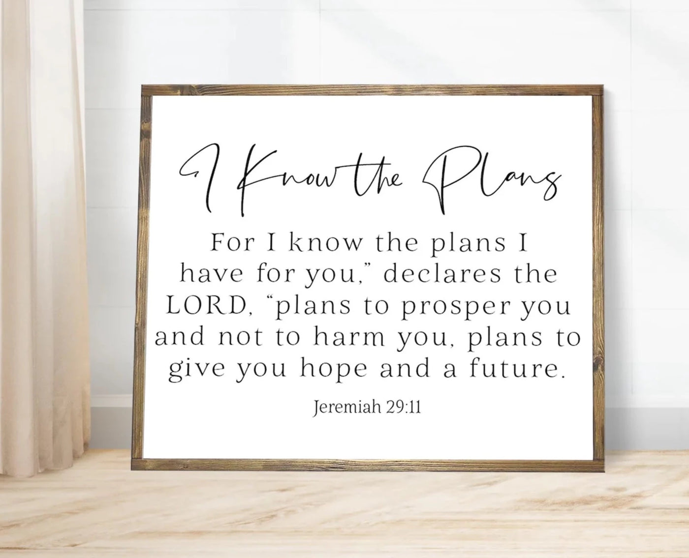 I know the plans