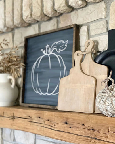 Pumpkin Signs Harvest Fall Autumn decor decorations