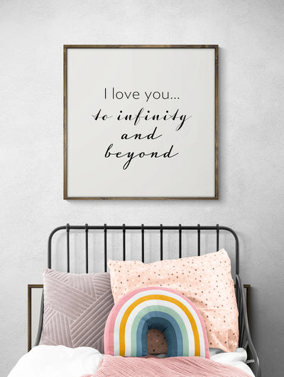 I love you to Infinity and Beyond