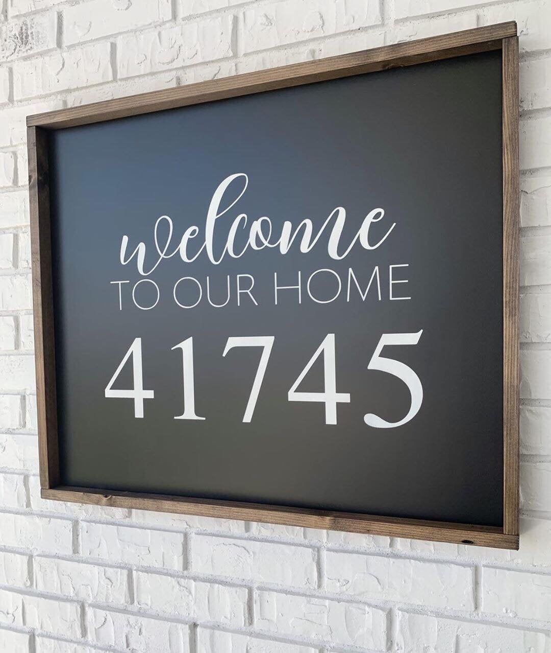 Welcome to our home Address Number