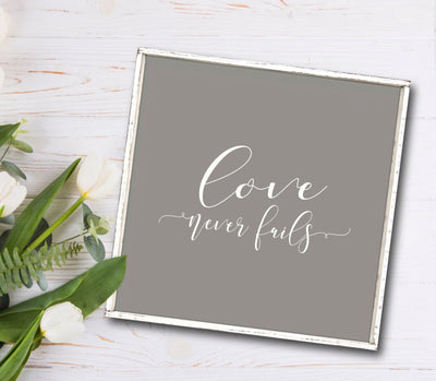 Love never fails